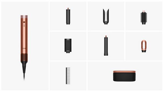 Multi-styler séchant Dyson Airwrap Co-anda2x™ - cheveux raides à ondulés (Soie Ambrée)