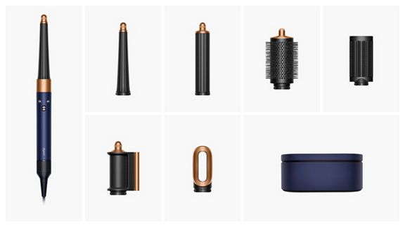 Multi-styler Dyson Airwrap i.d.™ - Cheveux raides à ondulés (Bleu de Prusse)
