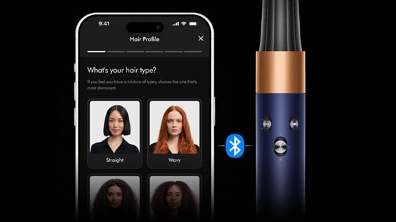 Multi-styler Dyson Airwrap i.d.™ - Cheveux raides à ondulés (Bleu de Prusse)