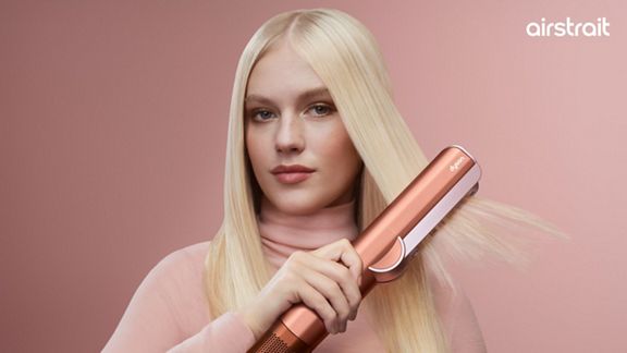 Dyson Airstrait™ Lisseur-séchant (Soie Ambrée)
