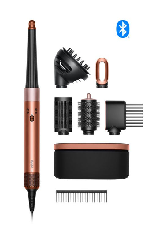 Multi-styler Dyson Airwrap i.d™ - cheveux bouclés à frisés (Soie Ambrée)